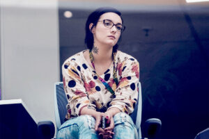 a beautiful woman bored in recovery
