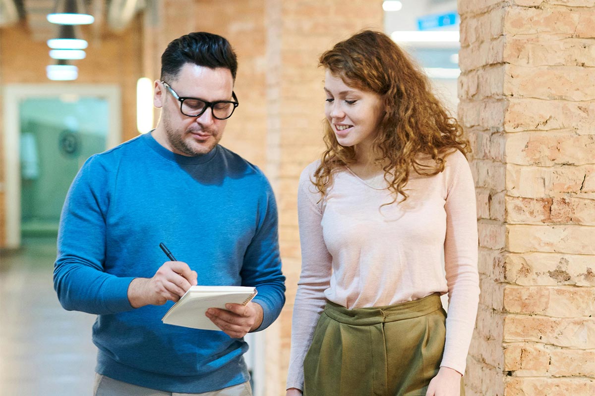 female client getting help for detox treatment at a rehab center